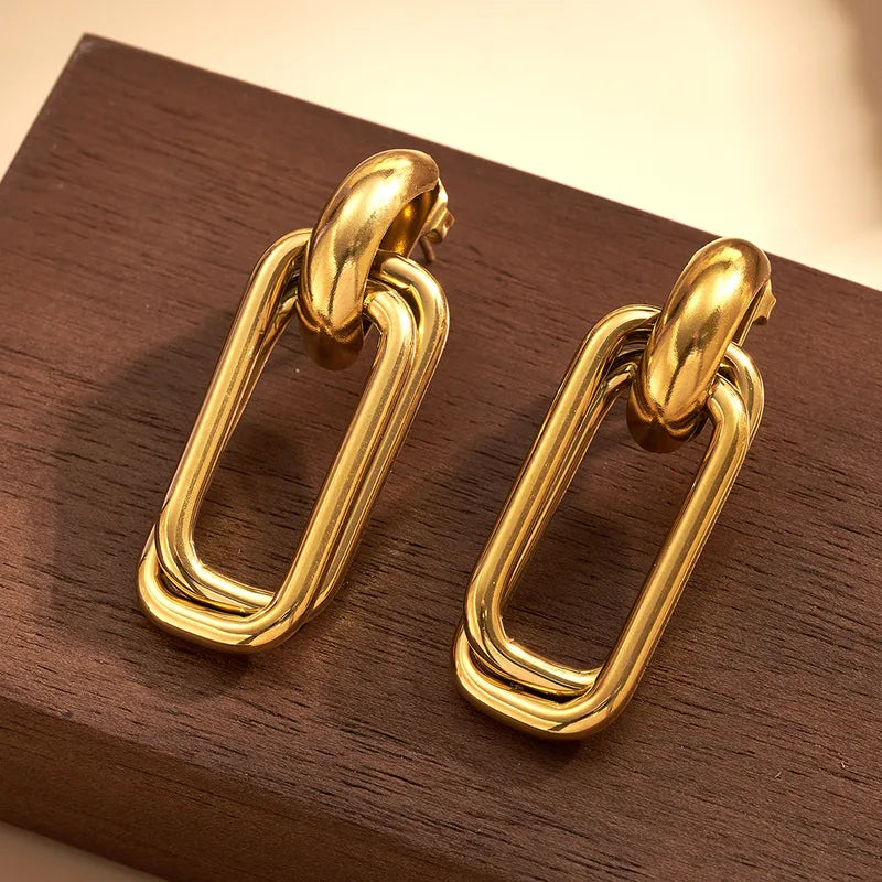 Glintura™ Nova Link Gold Earrings