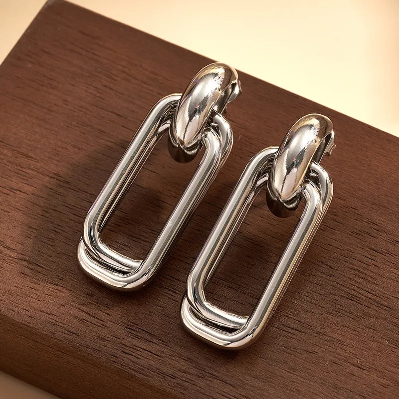 Glintura™ Nova Link Silver Earrings