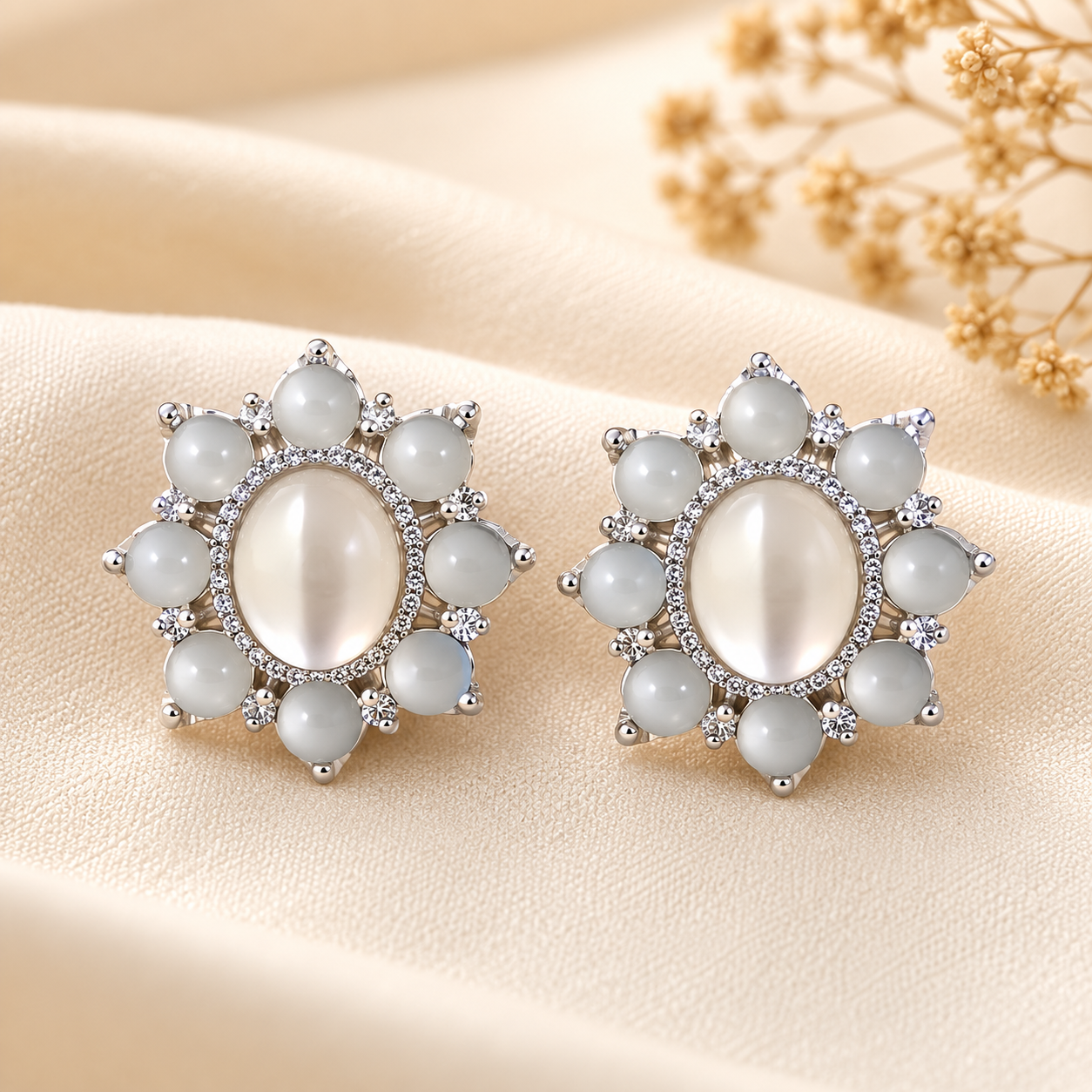 Suhana Opal Bloom Studs