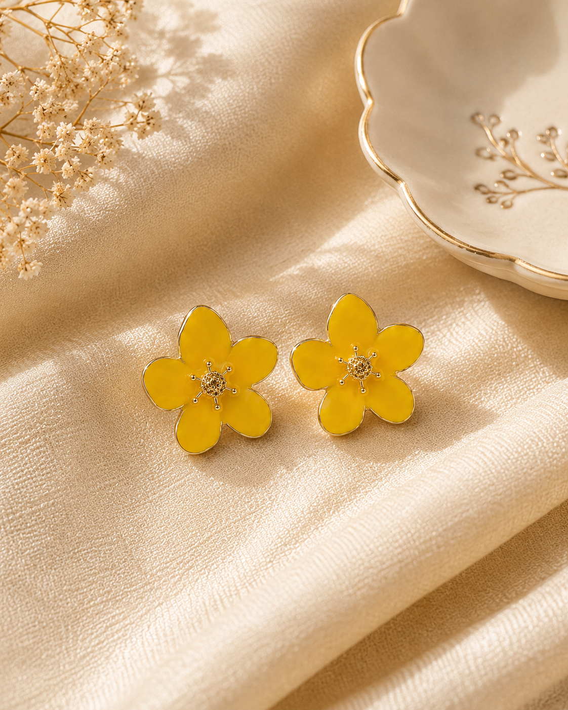 Fleur Enamel Bloom Studs