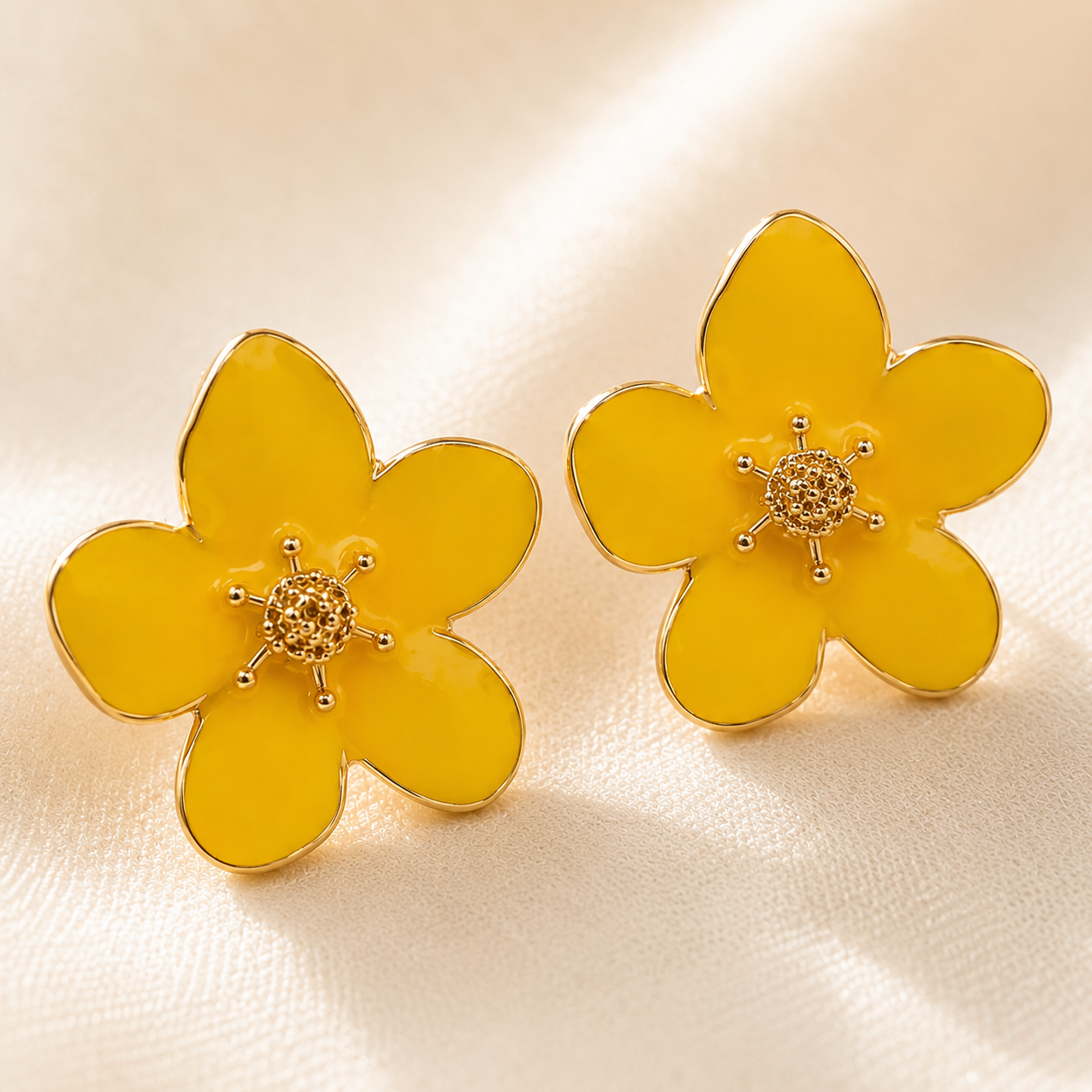 Fleur Enamel Bloom Studs