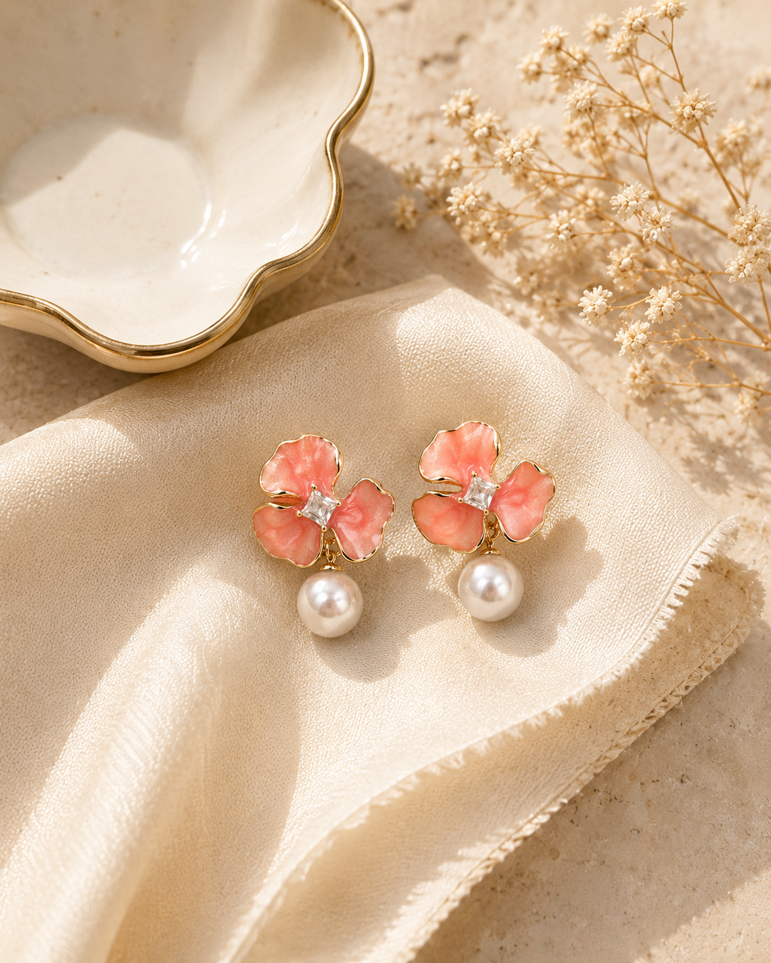 Amaira Flower Pearl Drops