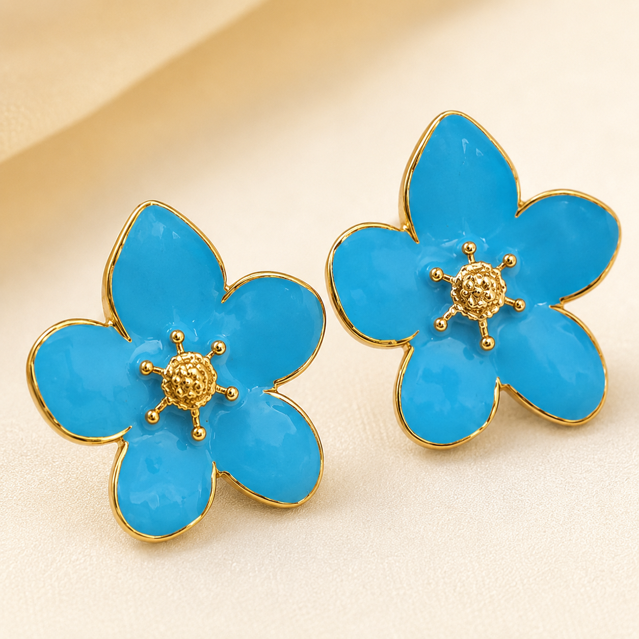 Fleur Enamel Bloom Studs