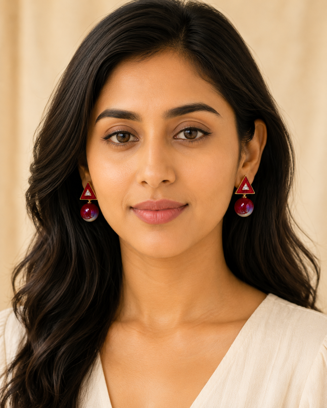 Mira Triangle Bubble Studs