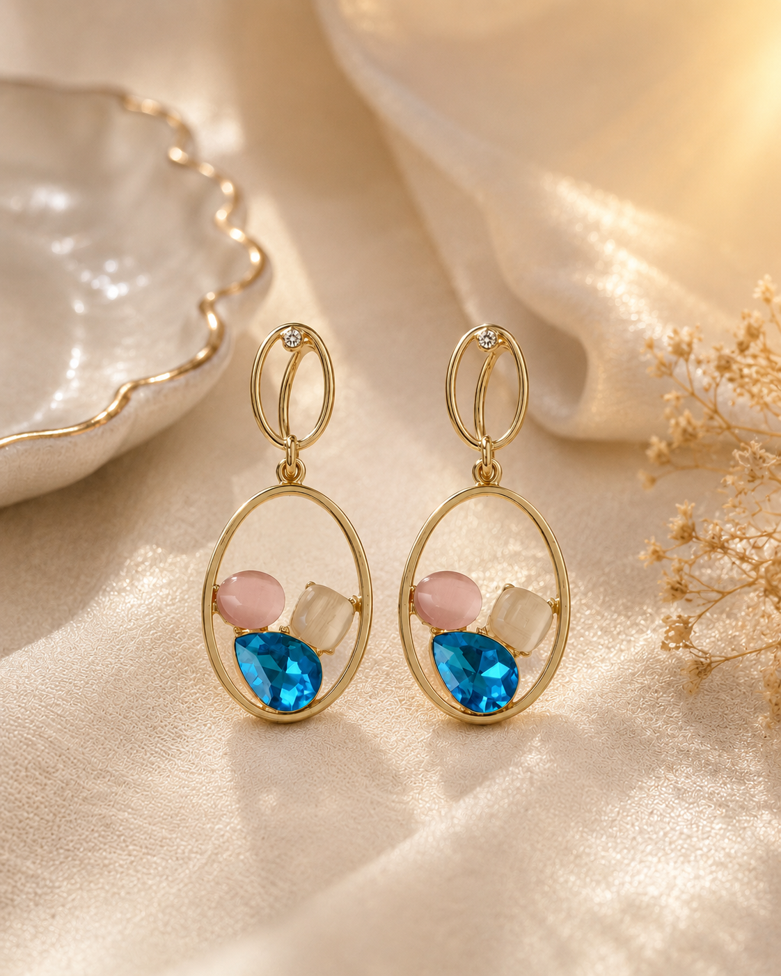 Marisa Oval Cluster Drops