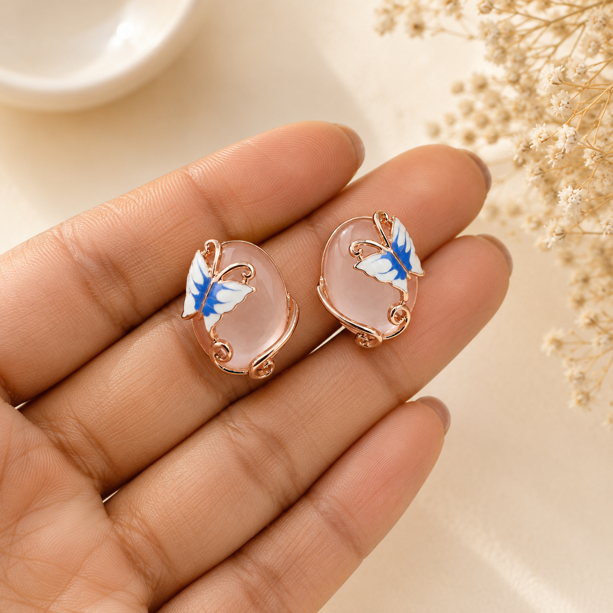Meira Butterfly Opal Studs