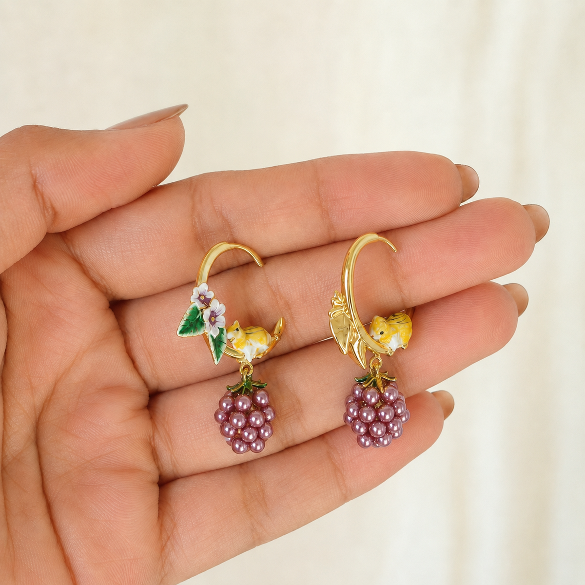 Meher Berry Blossom Hoops
