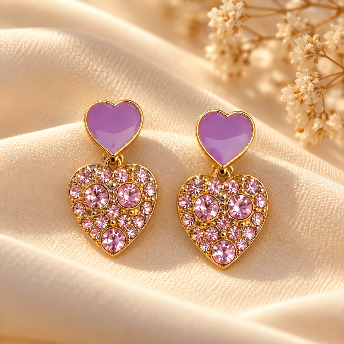 Ziya Pink Heart Drops