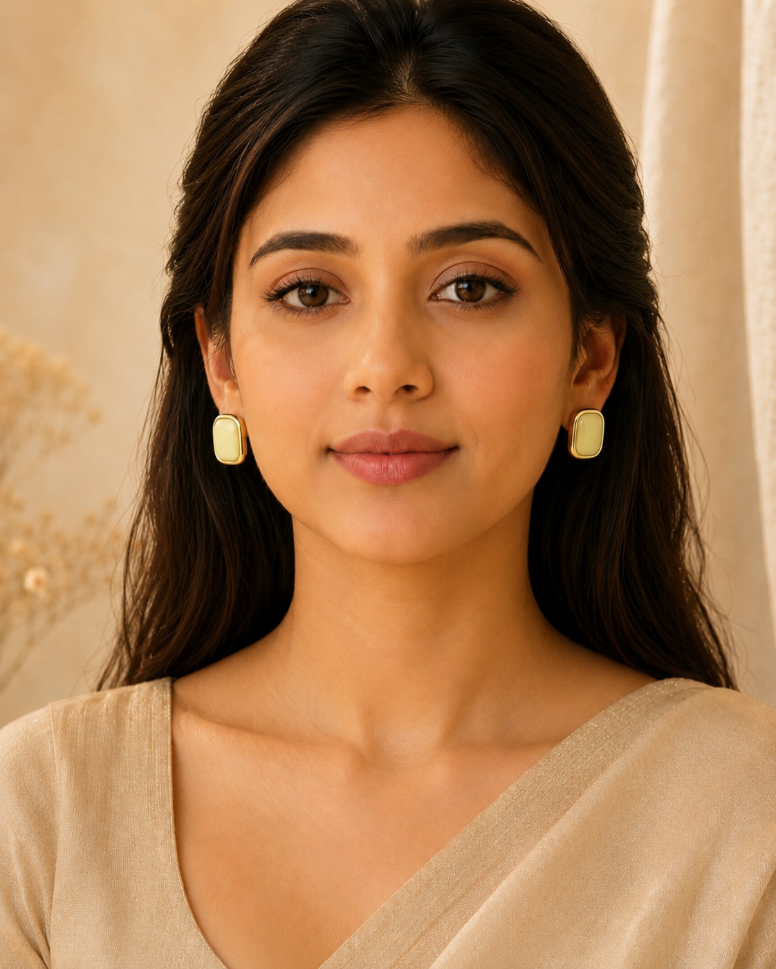 Elowen Enamel Cushion Studs
