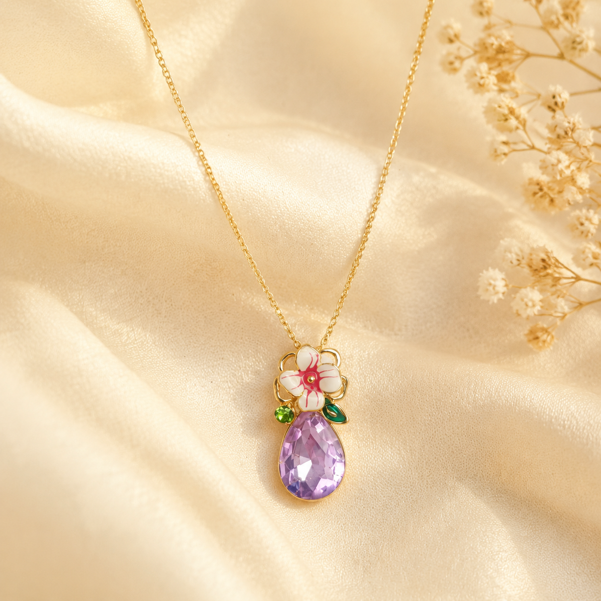 Inaya Lilac Bloom Pendant
