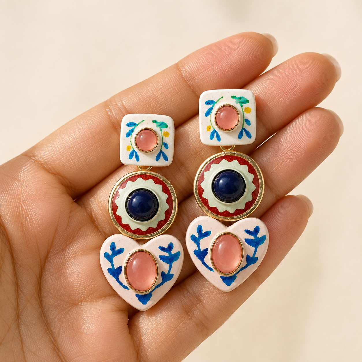 Riya Folk Ceramic Drops