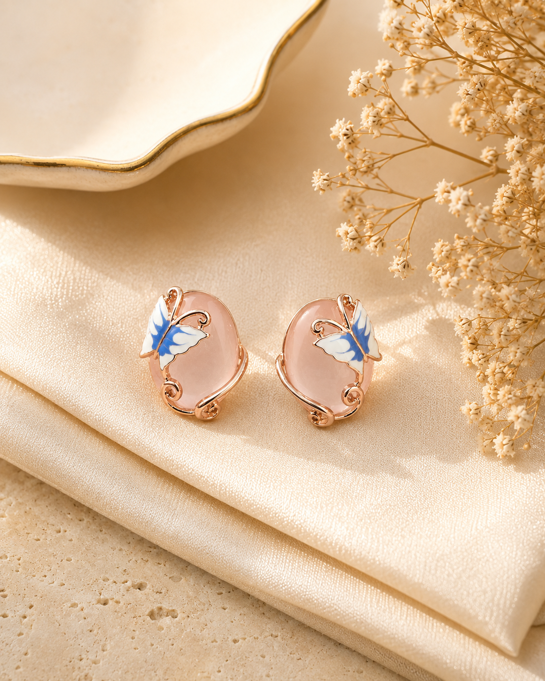 Meira Butterfly Opal Studs