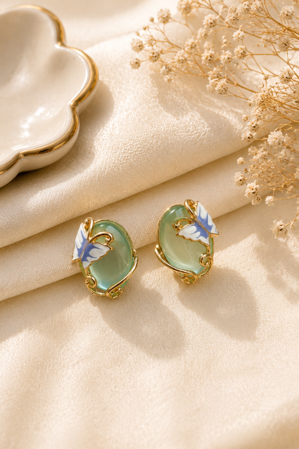 Meira Butterfly Opal Studs
