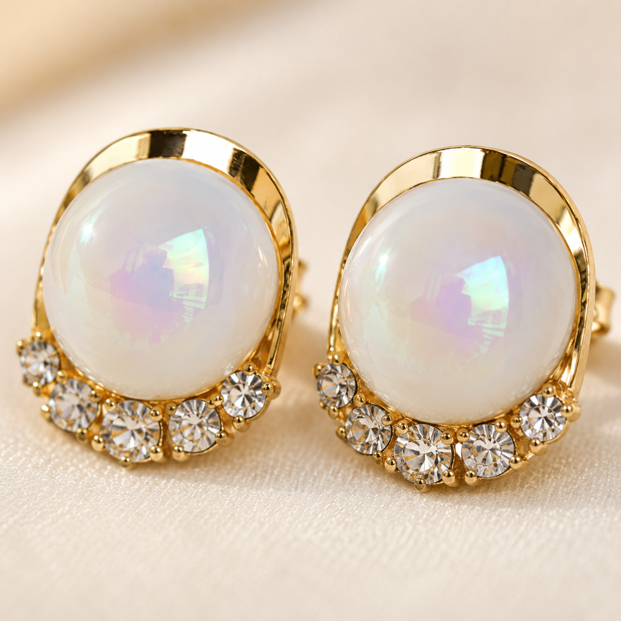 Ishani Opal Orb Studs