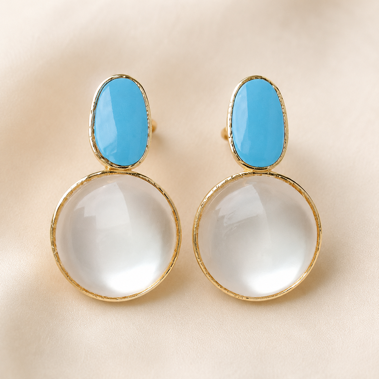 Nira Turquoise Pearl Drops