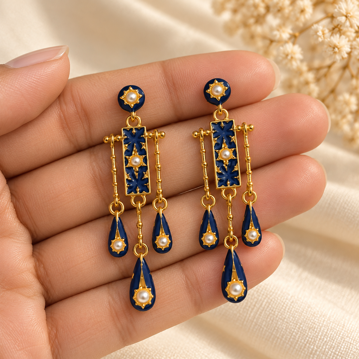 Dharini Midnight Pearl Drops