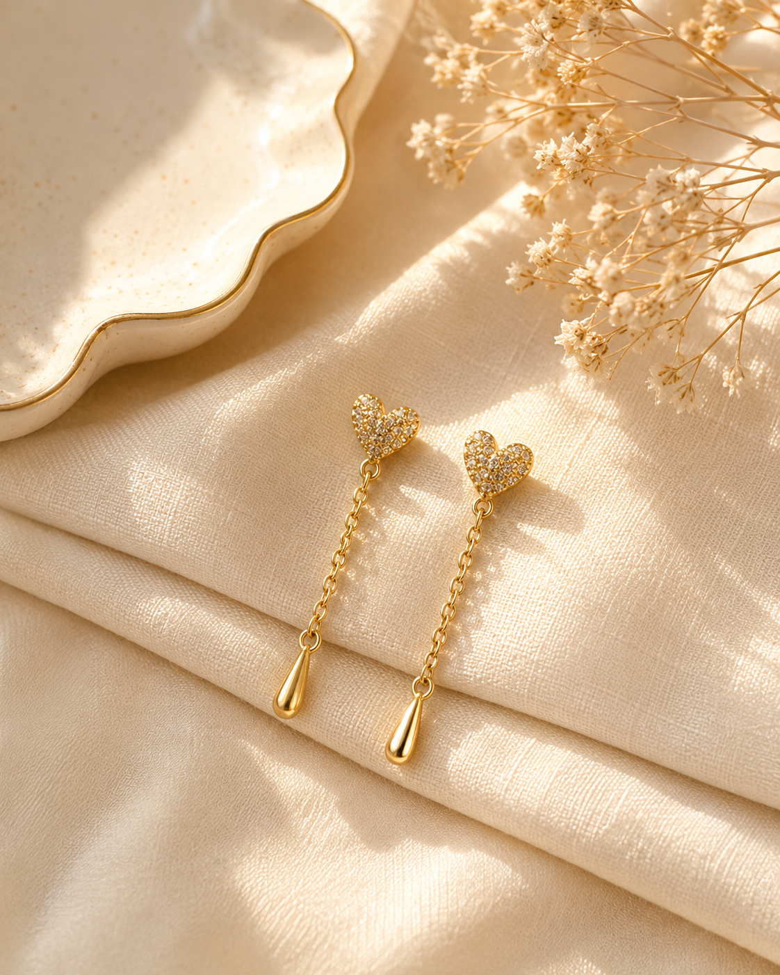 Maya Heart Chain Drops