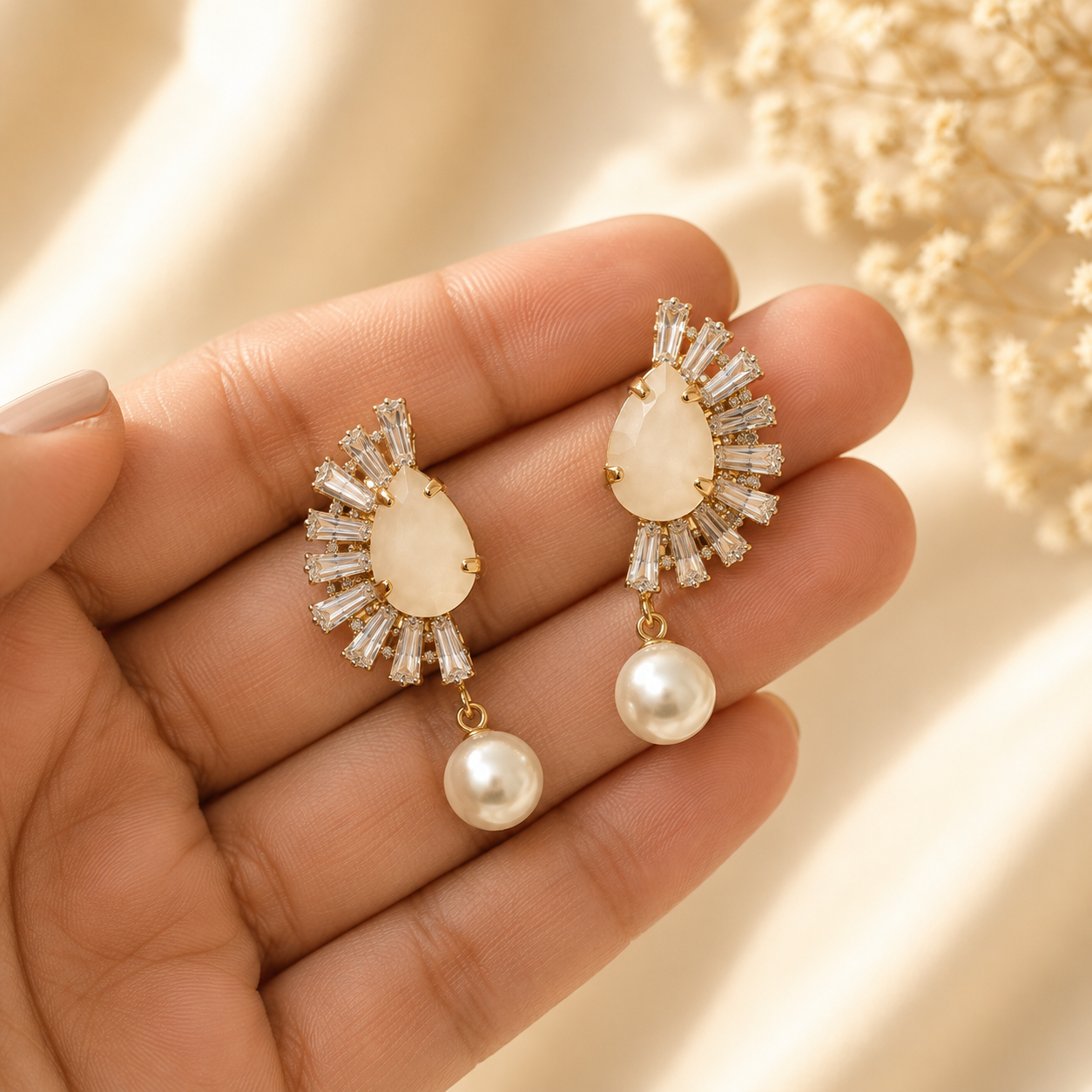 Sabah Crystal Pearl Drops