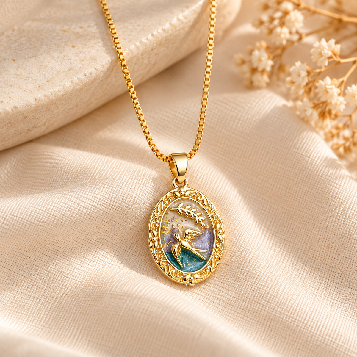 Avena Ocean Cameo Pendant
