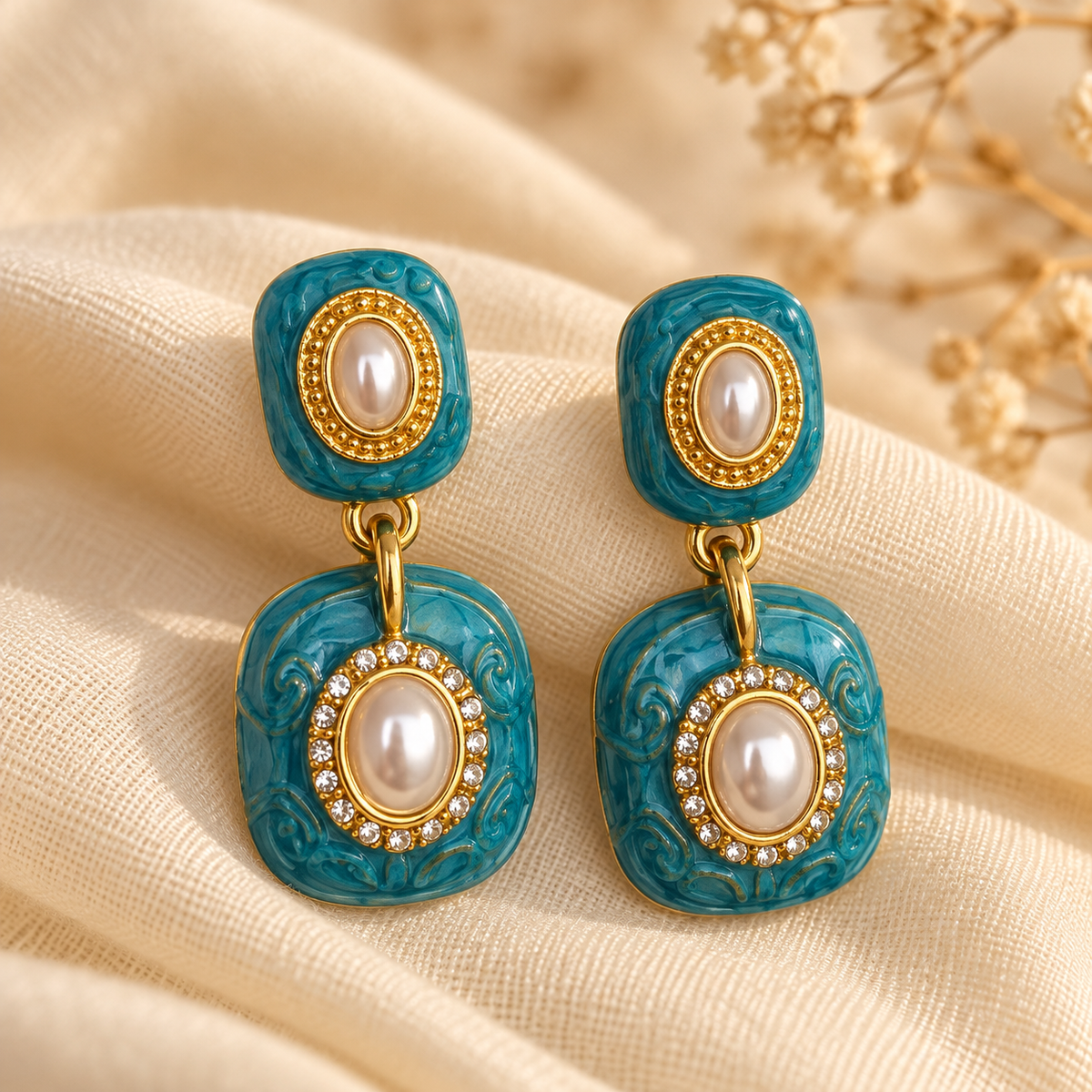 Alara Turquoise Pearl Drops