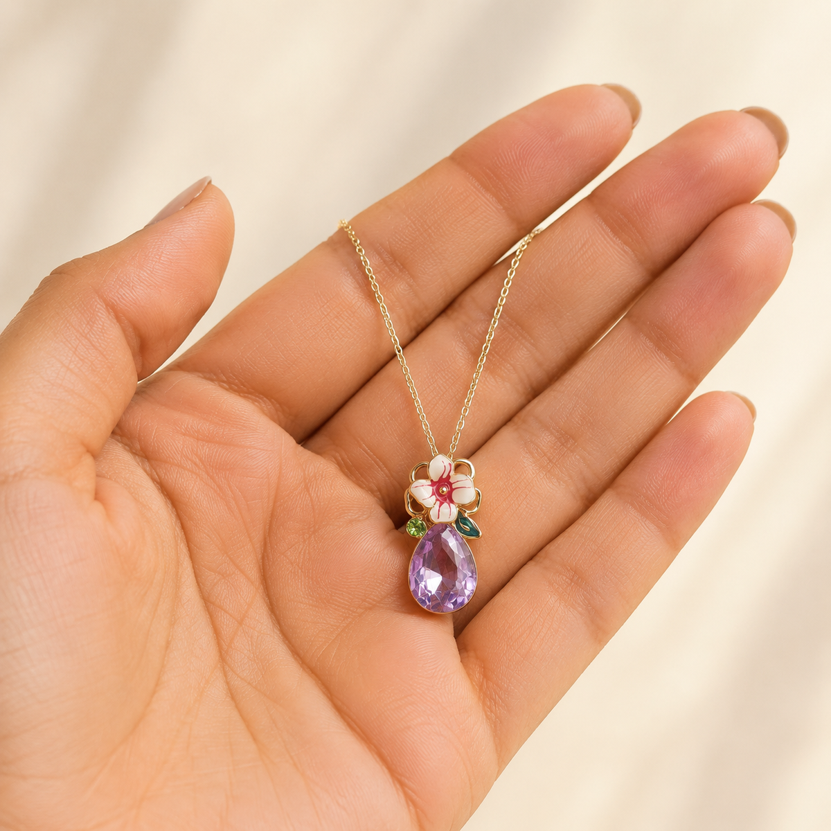 Inaya Lilac Bloom Pendant