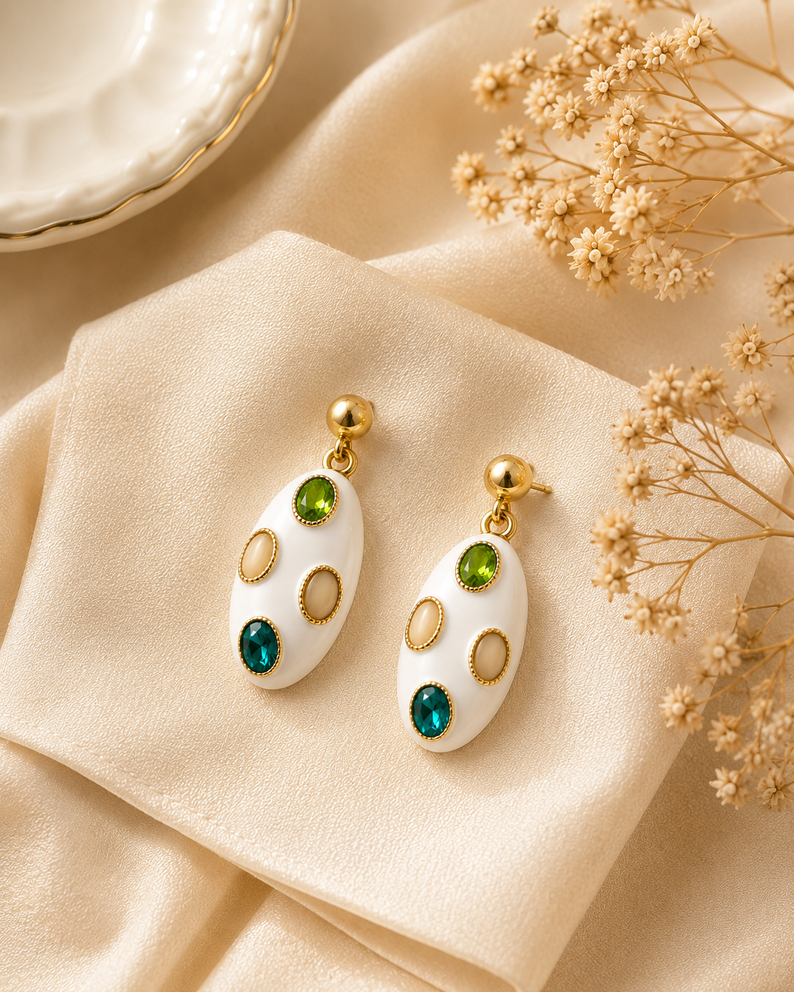 Myra Enamel Crystal Drops