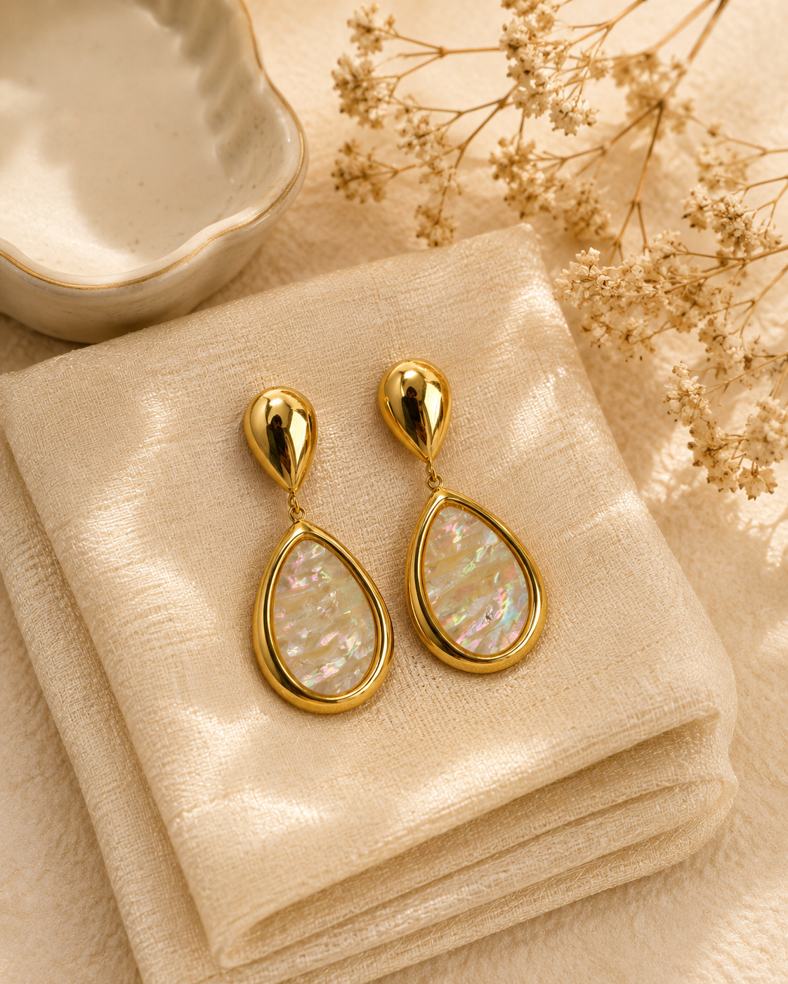 Anvi Teardrop Shell Drops