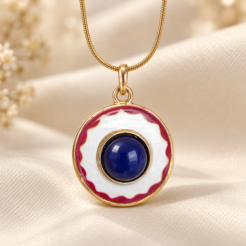 Hazel Midnight Halo Pendant