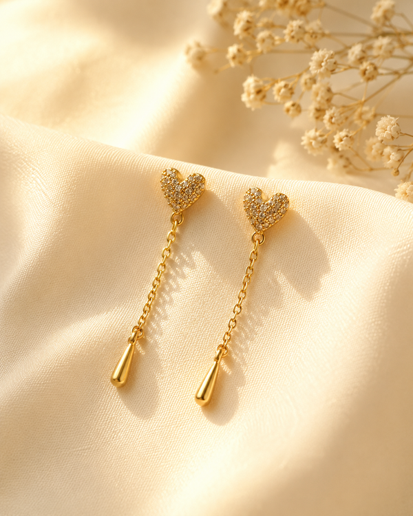 Maya Heart Chain Drops