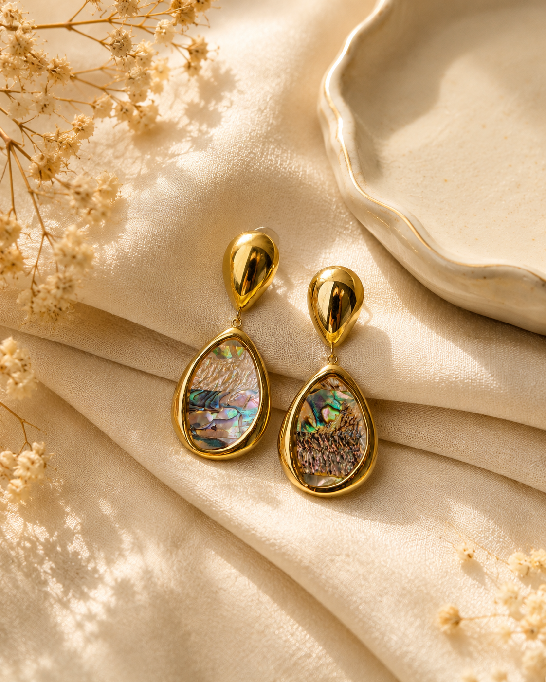 Anvi Teardrop Shell Drops
