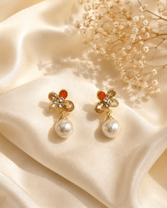 Aanya Amber Pearl Drops