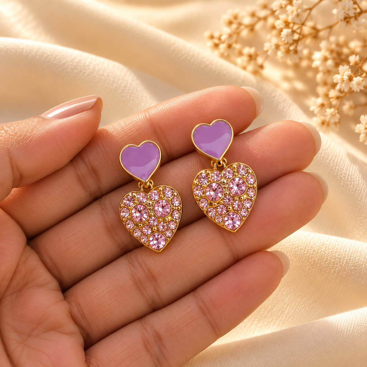 Ziya Pink Heart Drops