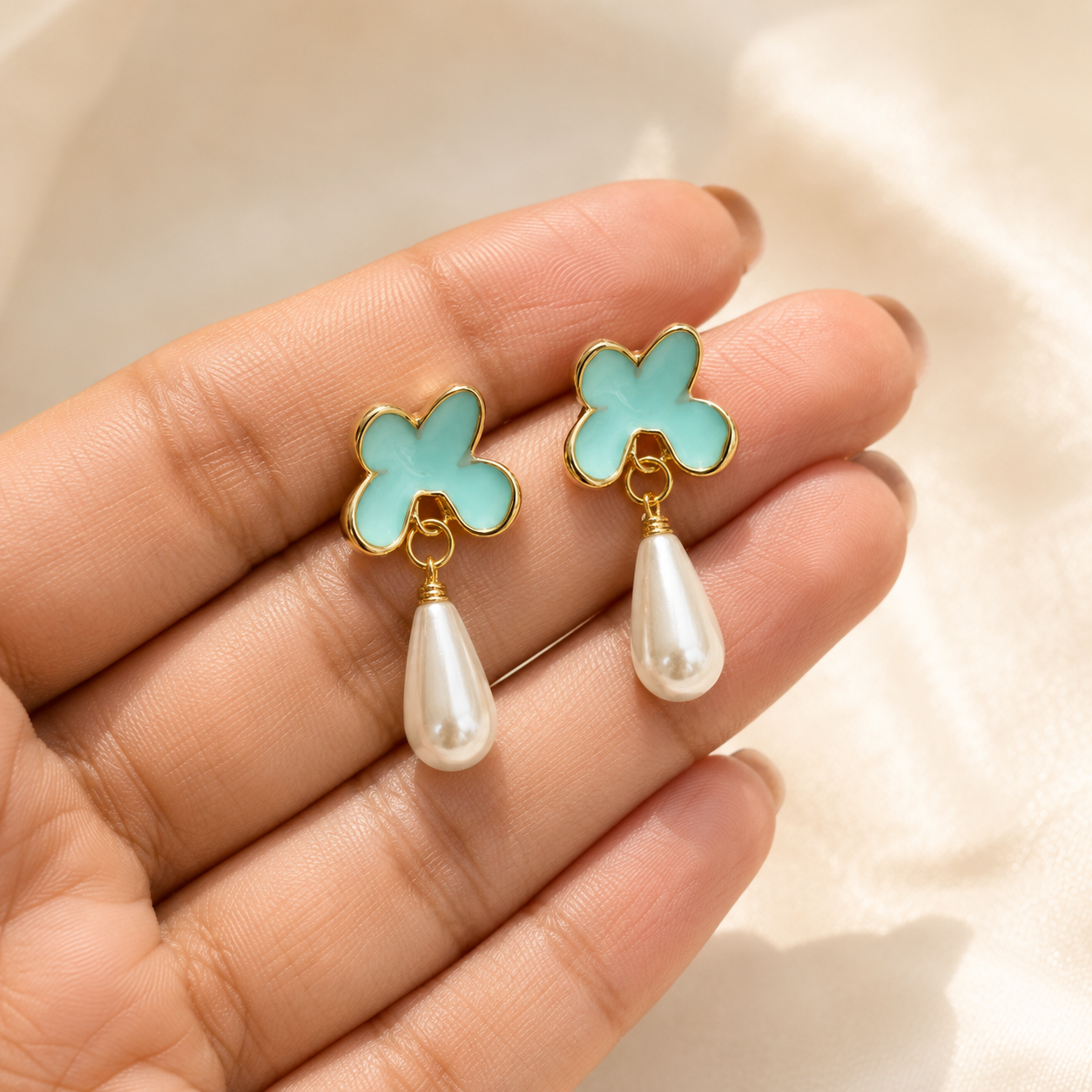 Zara Blossom Pearl Drops