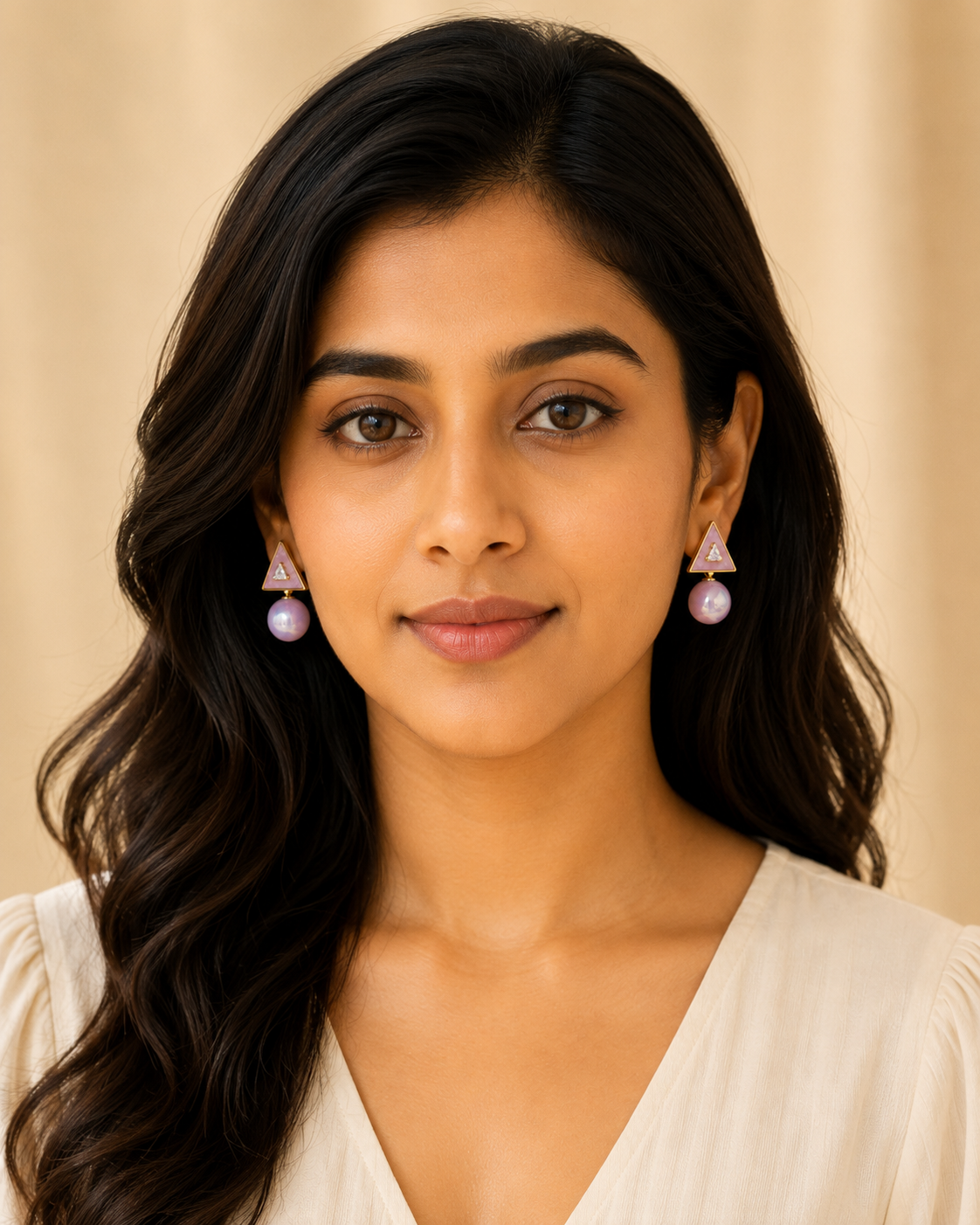 Mira Triangle Bubble Studs
