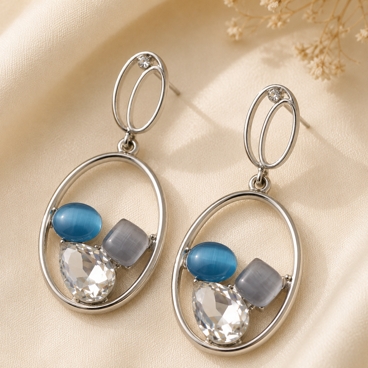 Marisa Oval Cluster Drops