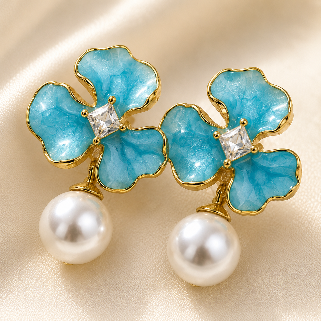 Amaira Flower Pearl Drops