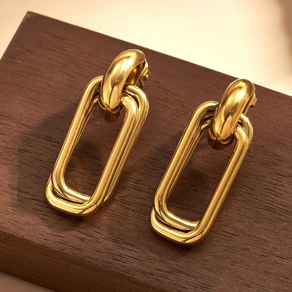 Glintura™ Nova Link Gold Earrings