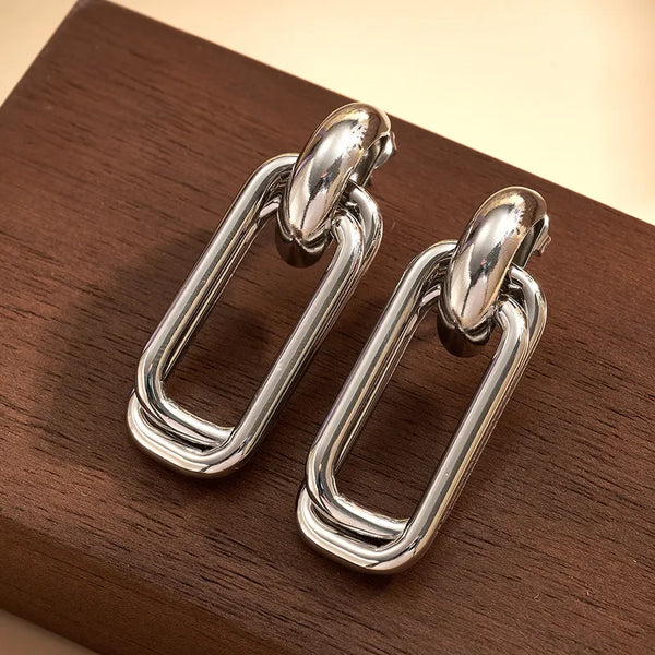 Glintura™ Nova Link Silver Earrings