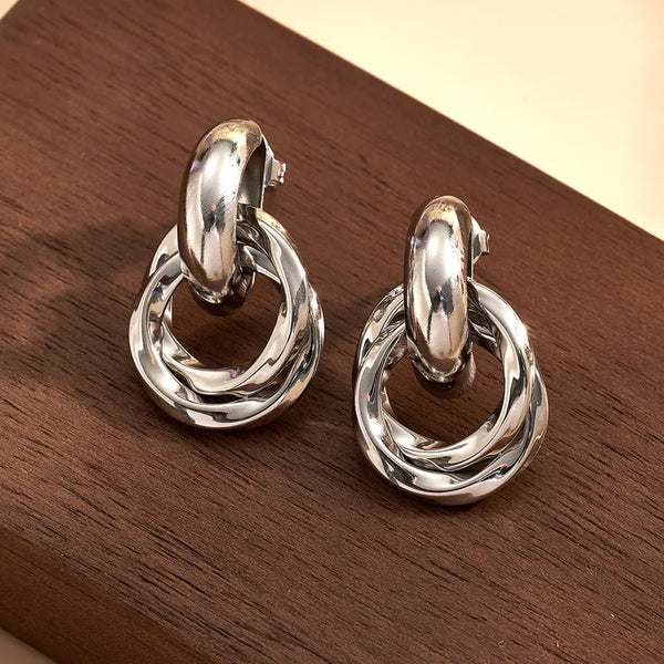 Glintura™ Aurelia Orbit Silver Earrings
