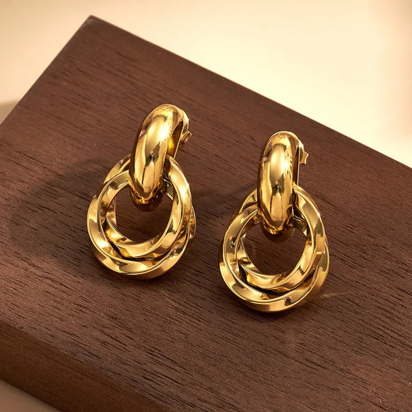 Glintura™ Aurelia Orbit Gold Earrings