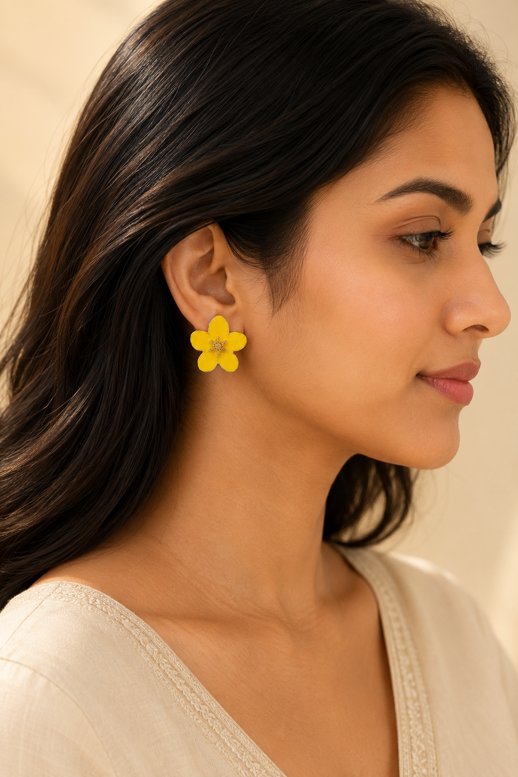 Fleur Enamel Bloom Studs