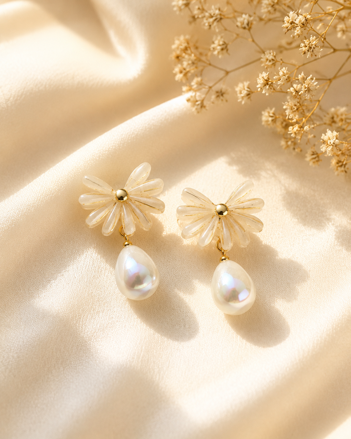 Ivy Bow Pearl Drops