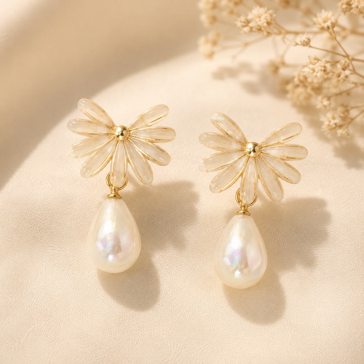 Ivy Bow Pearl Drops