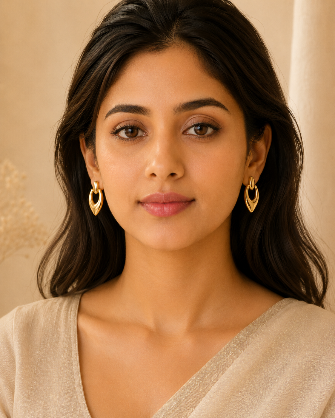 Livia Gold Marquise Drops
