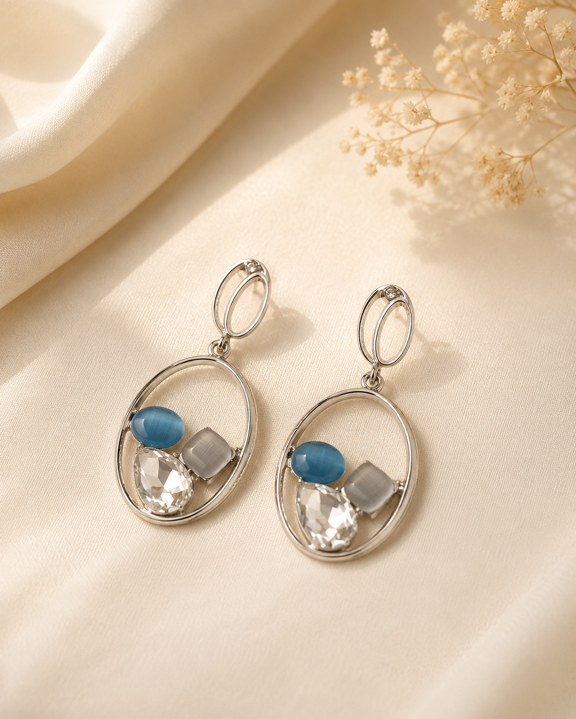 Marisa Oval Cluster Drops
