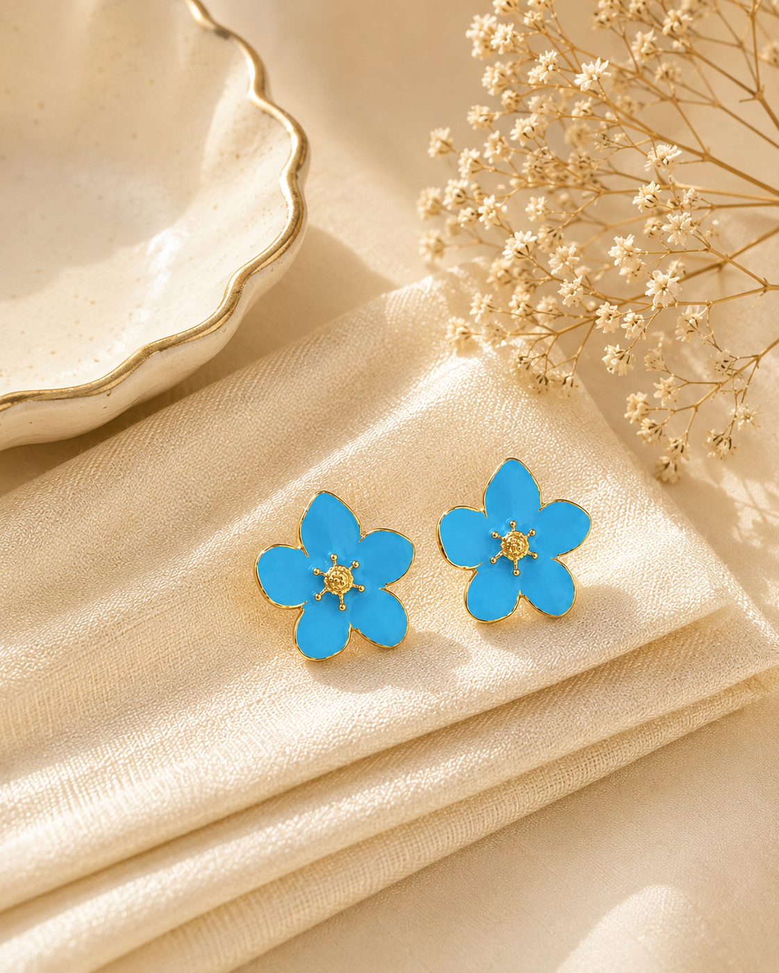 Fleur Enamel Bloom Studs