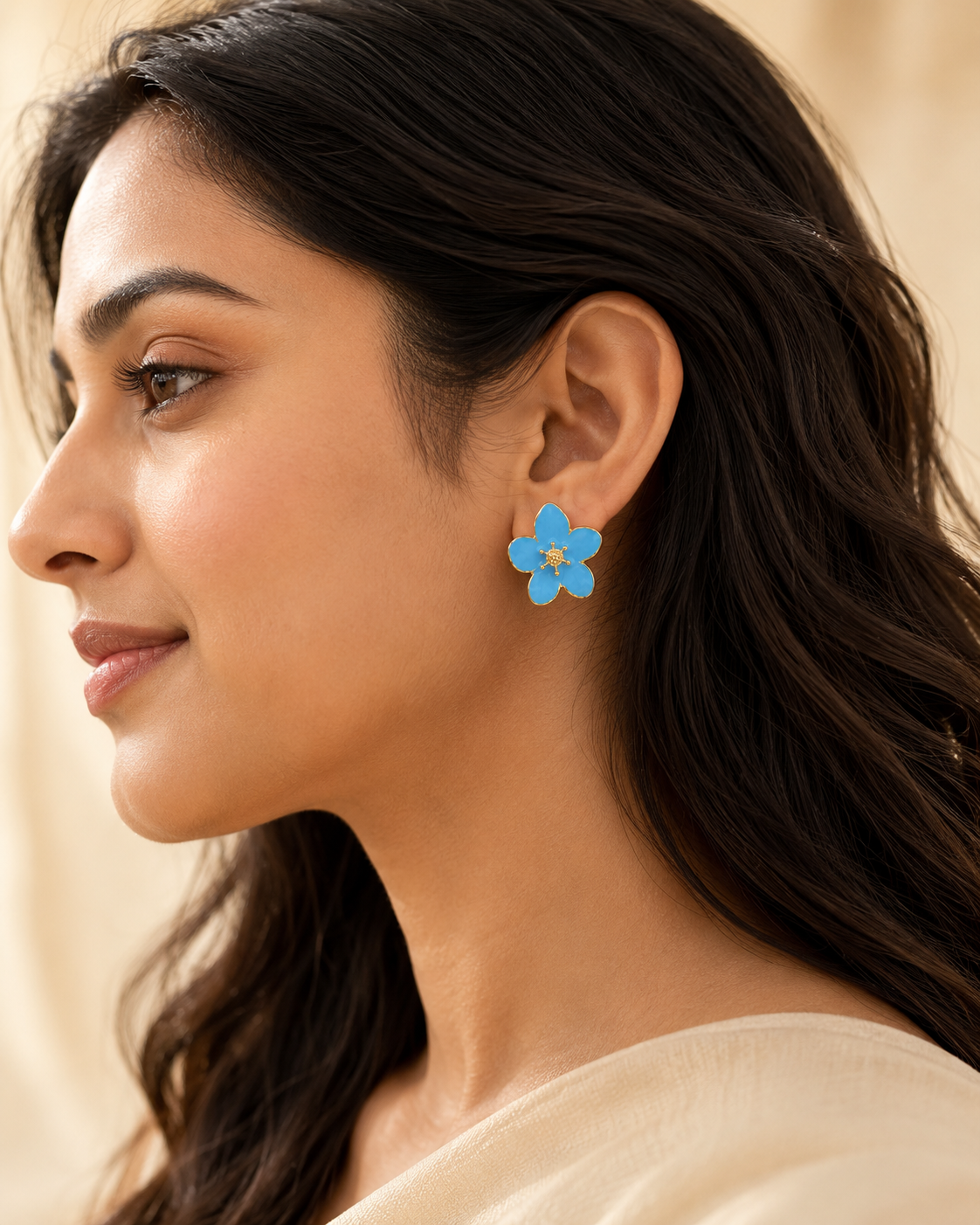 Fleur Enamel Bloom Studs