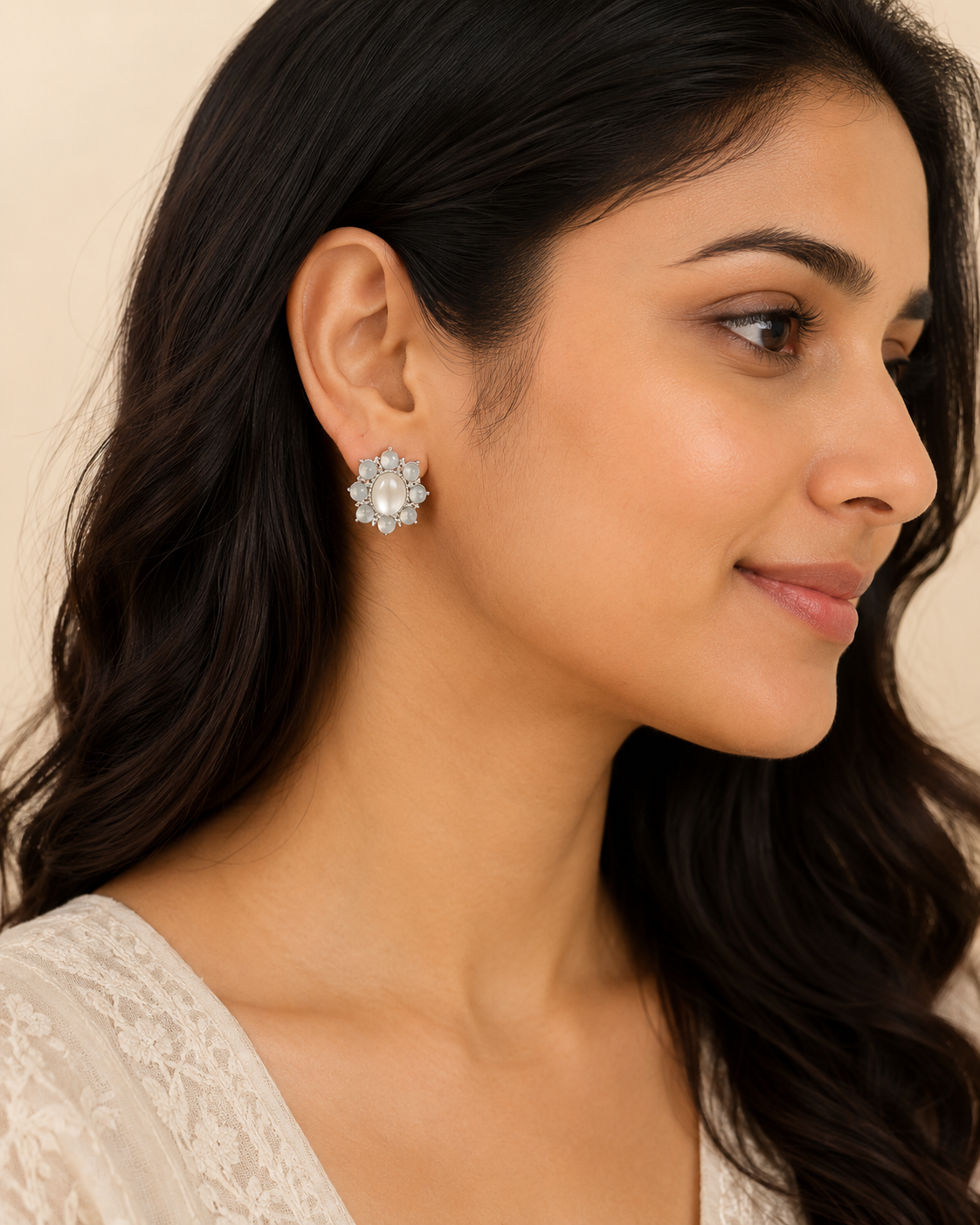 Suhana Opal Bloom Studs