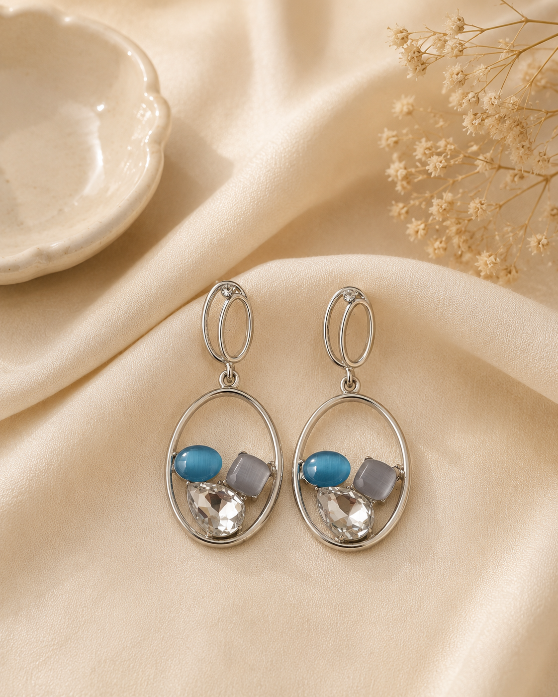 Marisa Oval Cluster Drops