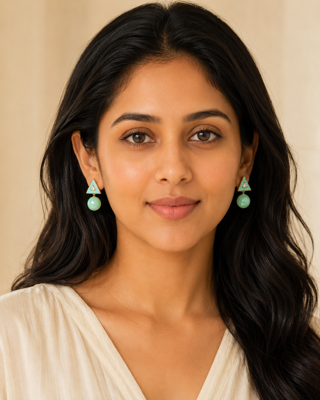 Mira Triangle Bubble Studs
